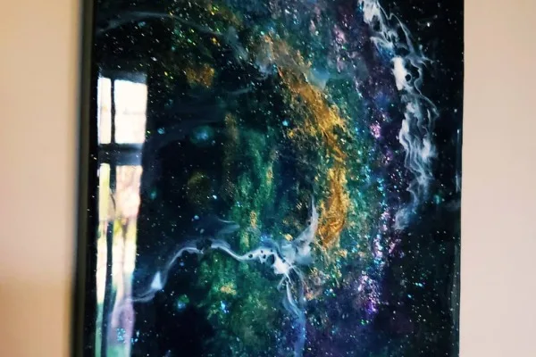 quadro escuro resinado
